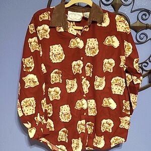 Vintage Cat-Kitty Blouse